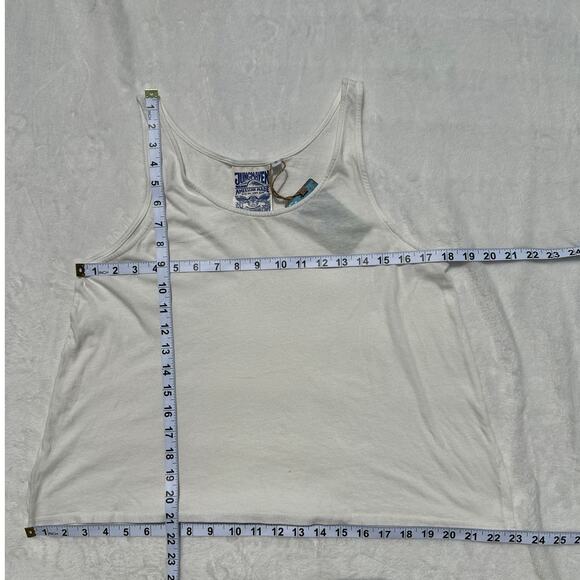 Jungmaven Trinity Tank Top Shirt Size Small Hemp Cotton NWT Washed White - Picture 5 of 10